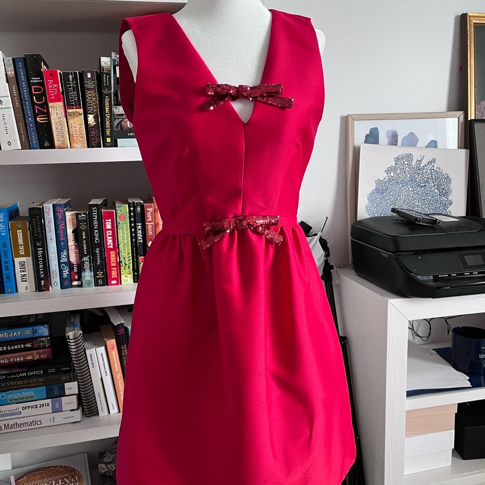 Kate Spade Pink Tie Front Backless Mini Dress